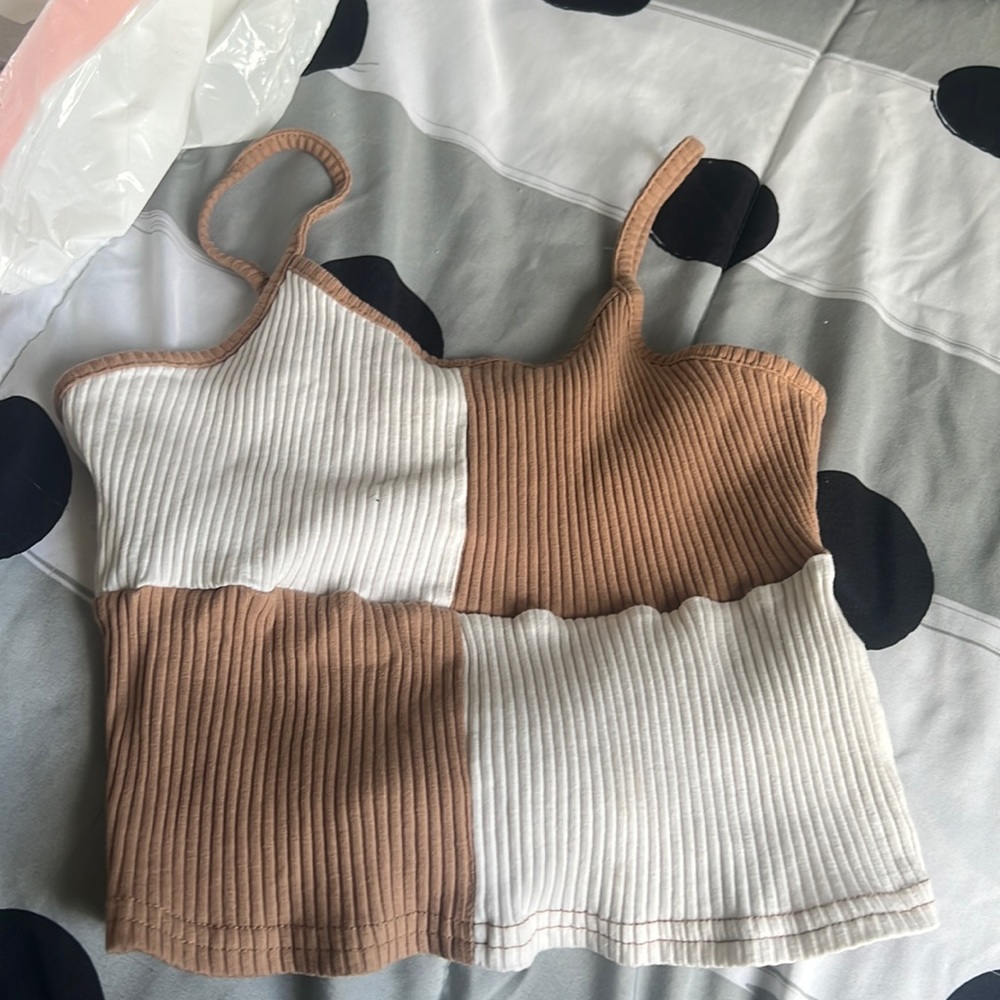 multicolored tank top
